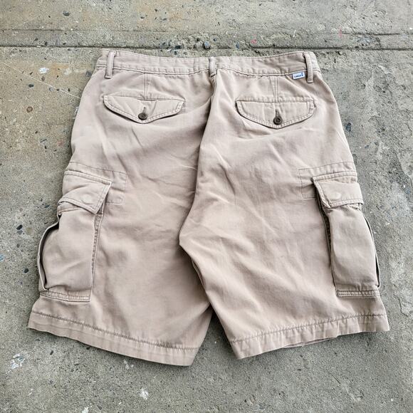 Levi's Cargo Shorts Size 33 Brown Khaki Preppy Pockets Casual Outdoor Hiking 9" - Picture 4 of 11